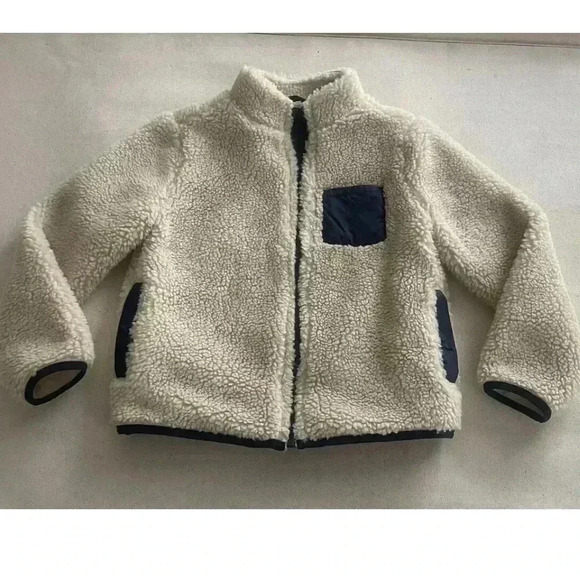 Janie And Jack Sherpa Jacket Size 5-6 - Picture 1 of 6